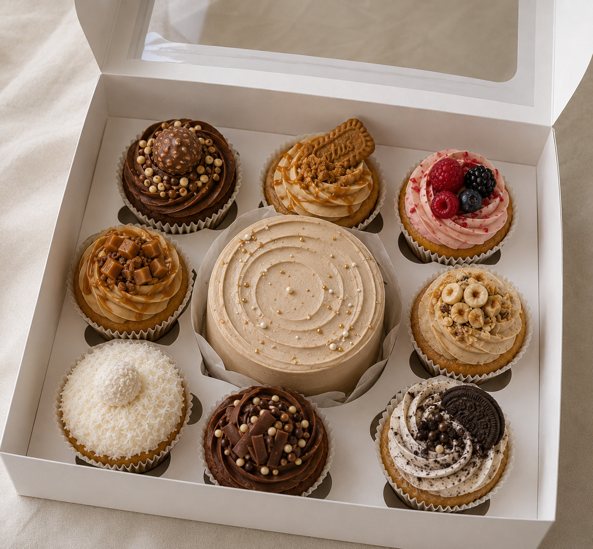 Box Bento Cake + 8 cupcakes LA TOUCHE Z