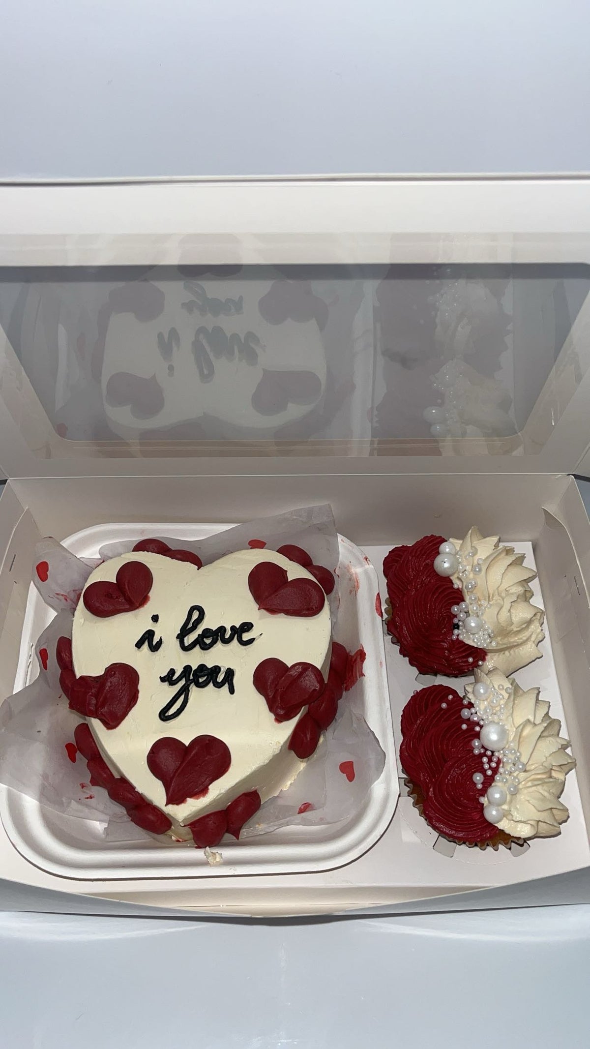 Box Bento Cake personnalisée avec cupcakes LA TOUCHE Z