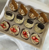 Box de cupcakes Oreo, Spéculoos et fraises